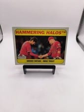 2018 Topps Heritage Combo Cards Mike Trout, Shohei Ohtani #CC-1 card
