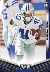 2019 Panini Playoff Base Set Mike Weber #290 card