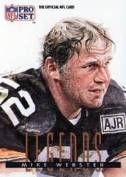 1991 Pro Set Base Set Mike Webster #701 card