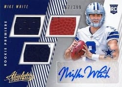 2018 Panini Absolute Base Set Mike White #184 card
