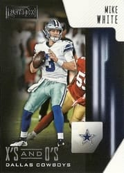 2018 Panini Playbook X's and O's Mike White #20 card