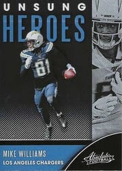 2020 Panini Absolute Unsung Heroes Mike Williams #19 card