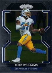 2021 Panini Prizm Base Set Mike Williams #167 card