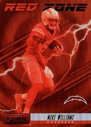 2022 Panini Playbook Red Zone Mike Williams #RZ-20 card