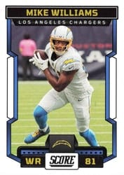 2023 Score Base Set Mike Williams #147 card