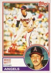 1983 Topps Base Set Mike Witt #53 card
