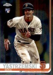 2019 Topps Chrome Update Base Set Mike Yastrzemski #49 card