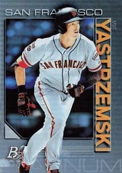 2020 Bowman Platinum Base Set Mike Yastrzemski #92 card