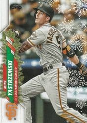 2020 Topps Holiday Base Set Mike Yastrzemski #HW184 card
