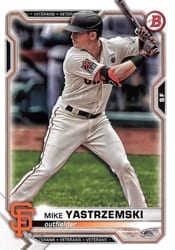 2021 Bowman Base Set Mike Yastrzemski #64 card