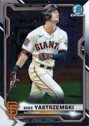 2021 Bowman Chrome Base Set Mike Yastrzemski #79 card