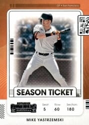 2021 Panini Contenders Base Set Mike Yastrzemski #21 card