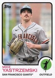 2021 Topps Archives Base Set Mike Yastrzemski #123 card