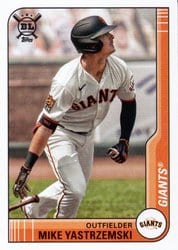 2021 Topps Big League Base Set Mike Yastrzemski #242 card