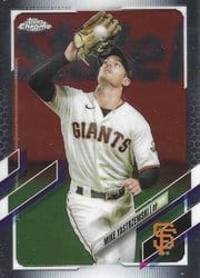 2021 Topps Chrome Base Set Mike Yastrzemski #108 card