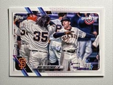 2021 Topps Opening Day Walk this Way Mike Yastrzemski #WW-21 card