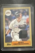 2022 Topps 1987 Topps Baseball Relics (Series 2) Mike Yastrzemski #87BR-MY card