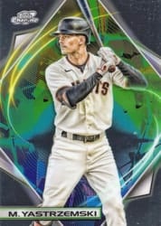 2022 Topps Cosmic Chrome Base Set Mike Yastrzemski #111 card