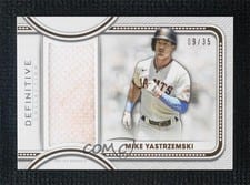 2022 Topps Definitive Collection Jumbo Relic Collection Mike Yastrzemski #DJR-MYA card