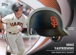 2022 Topps Update Commemorative Batting Helmets Mike Yastrzemski #BH-MY card