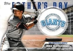 2023 Topps Father's Day Commemorative Team Patches Mike Yastrzemski #FD-MY card