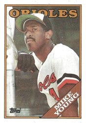 1988 Topps Base Set Mike Young #11 card