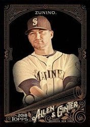 2018 Topps Allen & Ginter X Base Set Mike Zunino #53 card