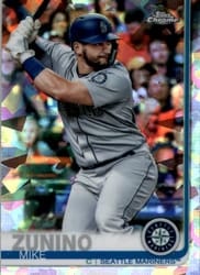 2019 Topps Chrome Sapphire Edition Base Set Mike Zunino #11 card