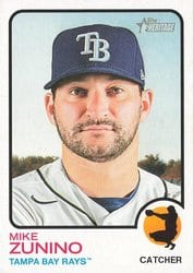 2022 Topps Heritage Base Set Mike Zunino #31 card