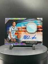 2023-24 Topps Chrome OTE Rookie Jersey Autographs Mikel Brown Jr. #RJA-MB card