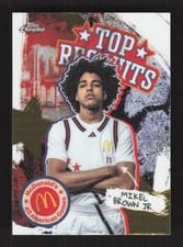 2025 Topps Chrome McDonald's All American Top Recruits Mikel Brown Jr. #TP-9 card
