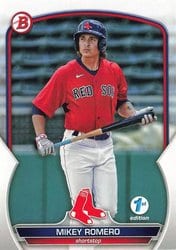 2023 Bowman 1st Edition Base Set Mikey Romero #BPPF-69 card