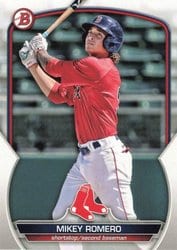2023 Bowman Draft Base Set Mikey Romero #BD-58 card