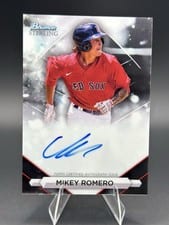 2023 Bowman Sterling Prospect Autographs Mikey Romero #PA-MR card