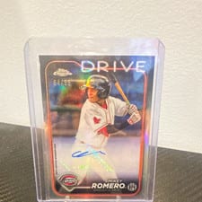 2024 Topps Pro Debut Chrome Autographs Mikey Romero #PDC-44 card