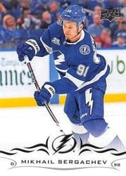 2018-19 Upper Deck Base Set Mikhail Sergachev #164 card