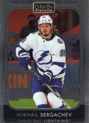 2021-22 O-Pee-Chee Platinum Base Set Mikhail Sergachev #130 card