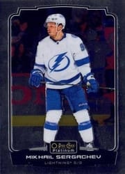 2022-23 O-Pee-Chee Platinum Base Set Mikhail Sergachev #123 card