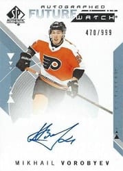2018-19 SP Authentic Base Set Mikhail Vorobyev #234 card
