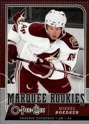 2008-09 O-Pee-Chee Base Set Mikkel Boedker #785 card