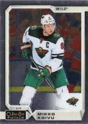 2018-19 O-Pee-Chee Platinum Base Set Mikko Koivu #96 card