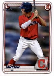 2020 Bowman Draft Base Set Milan Tolentino #BD-4 card