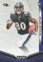 2019 Panini Playoff Base Set Miles Boykin #228 card
