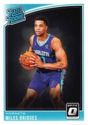 2018-19 Donruss Optic Base Set Miles Bridges #172 card