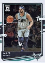 2020-21 Donruss Optic Base Set Miles Bridges #21 card