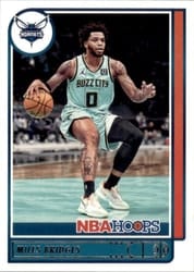 2021-22 Hoops Base Set Miles Bridges #190 card