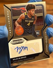 2021-22 Panini Prizm Sensational Signatures Miles McBride #SS-MMC card