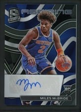 2021-22 Panini Spectra Aspiring Autographs Miles McBride #AA-MMB card