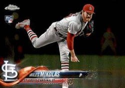 2018 Topps Chrome Update Base Set Miles Mikolas #HMT7 card