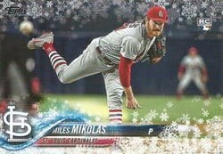 2018 Topps Holiday Base Set Miles Mikolas #HMW47 card